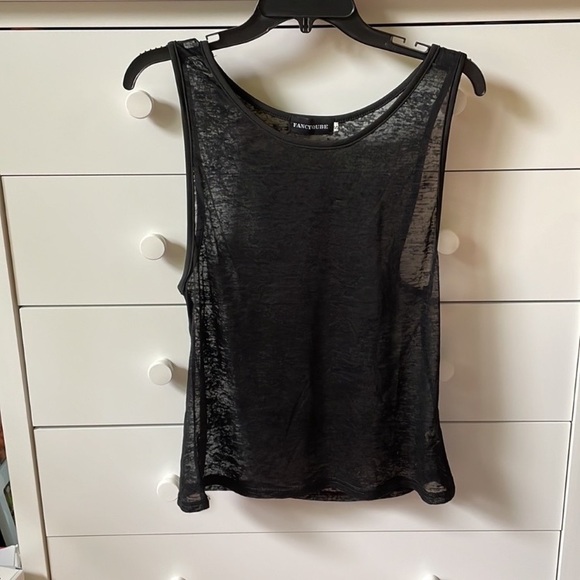 ❤️ BOUTIQUE WOMENS SIZE SMALL BLACK BURNOUT MUSCLE TANK - Picture 12 of 15
